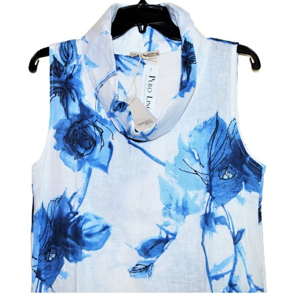 FRANCESCA BETTINI Dresses | Nwt Francescabettini Floral Linen Maxi Dress | Poshmark